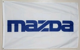 Mazda Flag White 3X5 Ft Polyester Banner USA 90x150cm - $17.00