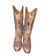 Corral Size 8 M Western Red Heart Angel Wings Peace Womens Leather Cowbo... - $376.00