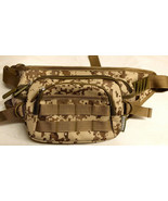 Fanny Pack Tactical Large Tan ACU Digital Waist Hip Belt Bum Bag Pouch C... - $24.19 CAD