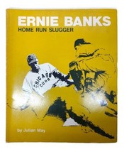 Vintage Ernie Banks Homerun Slugger Book Paperback 1973 Julian May MLB   - £8.75 GBP
