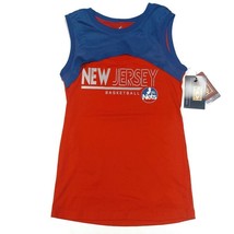 NBA New Jersey Nets Power Up Tank Top Womens Size 2XL GIII Sports Red Blue - £5.37 GBP