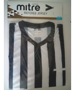 Mitre Adult Unisex Referee Striped Jersey (One Size) BRAND NEW IN PACKAG... - £7.74 GBP