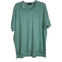 Polo Ralph Lauren Golf Shirt Size XXL Turquoise Knit SS Mens Pony 100% C... - $19.79