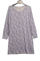 Charter Club Intimates Sleepshirt Womens S Blue Feather Nightgown Long S... - £10.70 GBP