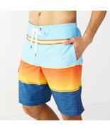 Men&#39;s Sonoma Goods for Life E-Board Swim Trunks, Size: XL, Blue - $151.04 MXN