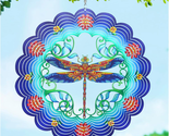 Dragonfly Wind Spinners Dragonfly Gifts for Women/Men 12 Inch 3D Stainle... - $41.78