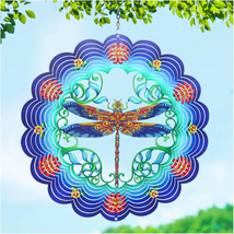 Dragonfly Wind Spinners Dragonfly Gifts for Women/Men 12 Inch 3D Stainle... - $41.78