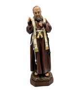 8 inch Saint Padre Pio Statue hand made in Colombia #F006 - $1,277.76 MXN