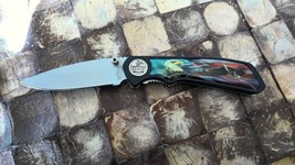 American Wildlife Bald Eagle Knife 3&quot; Pocketknife Satin Finish Blade NEW - £11.52 GBP