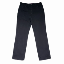 Gloria Vanderbilt Amanda Slim Women&#39;s Size 14 Average High-Rise Black Jeans - $14.37
