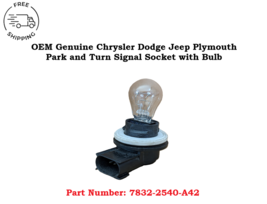 7832-2540-A42 OEM Genuine Chrysler Dodge Jeep Park and Turn Signal Socke... - $16.82