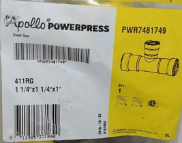 Apollo Powerpress Gas Carbon Steel Press Reducing Tee PWR7481749 image 2