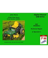 John Deere Z355R ZTrak Mower Technical Repair &amp; Operator&#39;s Manual USB - $23.74