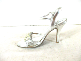 Unlisted Silver Ankle Strap Rhinestones Heels Shoes Women&#39;s 7 M (SW31) - £16.35 GBP