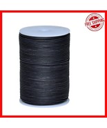 2.0MM Matte Black Leather String Cord - Ideal for Necklaces, Bracelets &amp;... - $415.70 MXN