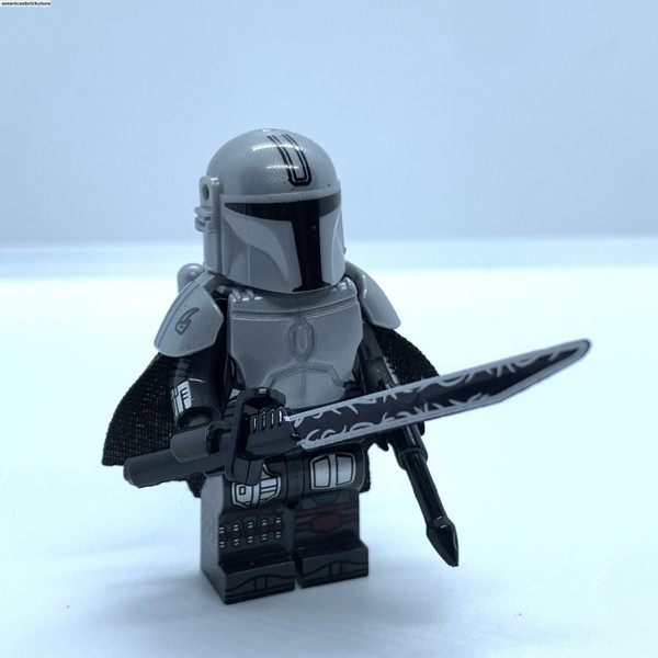 Mandalorian Wars Din Djarin With Darksaber Custom Minifigures - $9.32