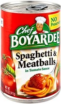 Chef Boyardee Spaghetti &amp; Meatball, 15 oz Can (Pack of 16) - £24.65 GBP