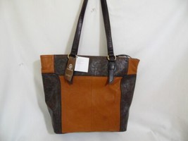 Giani Bernini Sandalwood Embossed Genuine Leather Tote GP804 $189 - $56.29