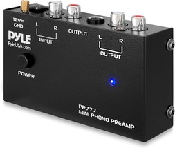 Pyle Pp777 Phono Turntable Preamp Mini Electronic Audio Stereo Phonograph - $34.12