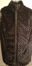 D &amp; CO. BRAND ~ BLACK FAUX FUR ~ SLEEVELESS VEST ~ WOMEN&#39;S SIZE XXS - $30.00