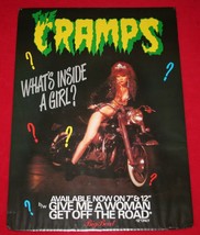 The Cramps What&#39;s Inside A Girl? 1986 Big Beat Promo Poster Rare Garage Punk - £401.91 GBP