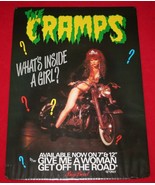 THE CRAMPS What&#39;s Inside A Girl? 1986 Big Beat PROMO POSTER Rare Garage ... - £387.64 GBP