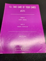 I&#39;ll Take Care of Your Cares Sheet Music by Mort Dixon - £6.69 GBP