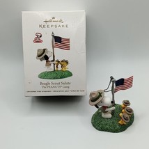 2012 Hallmark Keepsake Beagle Scout Salute The Peanuts Gang Ornament - £17.44 GBP