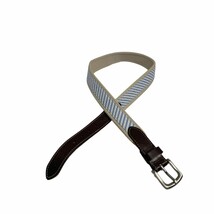 Vineyard Vines Size 28 Belt Blue White Striped Womens Seersucker - $12.86