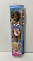 Olympic Swimmer USA Flag Beach Swimsuit Barbie 11.5&quot; Mattel action figure doll - £6.01 GBP