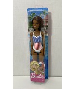 Olympic Swimmer USA Flag Beach Swimsuit Barbie 11.5" Mattel action figure doll - $7.65