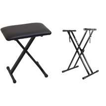 Casio ARBENCH X-Style Adjustable Padded Folding Keyboard Bench (Black) - £43.27 GBP