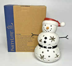 PartyLite Santa Snow Tealight Candle Holder Rare Retired NIB P17D/P91946 - £47.95 GBP
