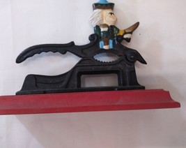 Vintage Cast Iron Hand Painted Toy Soldier NutCracker Chippy Decor - £8.72 GBP