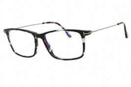 TOM FORD FT5758-B 055 Colored Havana/Clear/Blue-light block lens Eyeglas... - £107.34 GBP