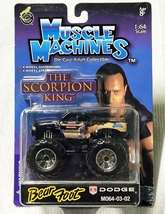 The Rock Scorpion King Big Foot  Dodge Truck Muscle Machines Mint 2003 D... - £10.12 GBP