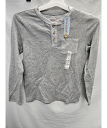 Cat &amp; Jack Boy&#39;s Large 12/14 Soft Henely Long Sleeve Heather Gray - $15.03 CAD
