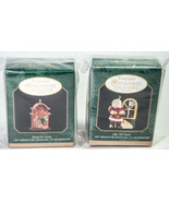 2 Hallmark Miniature Keepsake Ornaments 1997 Jolly Old Santa Ready for S... - £9.59 GBP