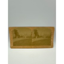 Antique Stereoscope Card Windsor Castle The Royal Entrance 1891 - £15.63 GBP