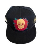 YRN Yung Rich Nation Black Migos Skull With Roses Snapback Hat NWT - $45.14 CAD