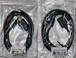 Reiko 3.3FT PVC Material Type C USB 2.0 Data Cable In Black '(Pack Of 2)' - $12.86