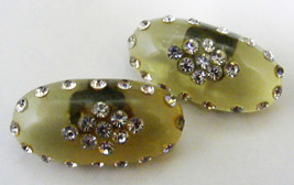 Vintage Shoe Clips with Sparkly Rhinestones - £27.40 GBP