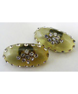 Vintage Shoe Clips with Sparkly Rhinestones - £27.52 GBP