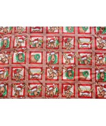 Novelty Christmas Reindeer in Patches Fabric for Craft Quilting 44&quot;x4.94... - $680.80 MXN