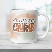 Taurus Zodiac Boho Mug, Ceramic Constellation Mug, Birthday Gift Taurus Sign Mug - £17.23 GBP