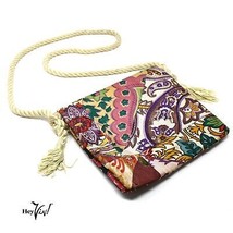 Vintage Shirl Miller Purse Colorful Patchwork Design Small Shoulder Bag ... - £19.11 GBP