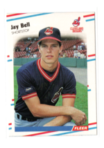 1988 Fleer Baseball Jay Bell #602 Rookie Cleveland Indians Trading Card ... - $1.75