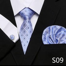 Many Color Hot Sale 2022 New Design Silk Tie Pocket Squares Set Necktie  Men Sui - £63.30 GBP