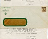 Langdon Feeder Company Letter Receipt &amp; Product Flyer 1936 Kansas City M... - £17.02 GBP