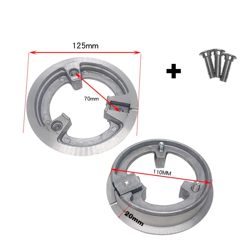 110mm Motorcycle Rear Drum ke Disc ke 70mm Hole Conversion Tightening Ring  220m - £412.11 GBP